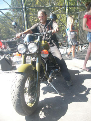 John Robles and New Russian Motorcycle