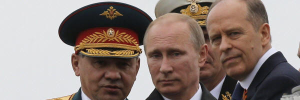 Putin, Bortnikov, Shoigu
